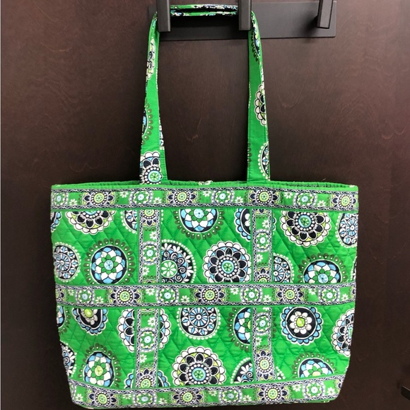Vera Bradley Green and Blue Floral Tote Set - Picture 4 of 9